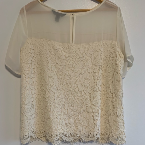 Banana Republic Lace Blouse M - Picture 3 of 4